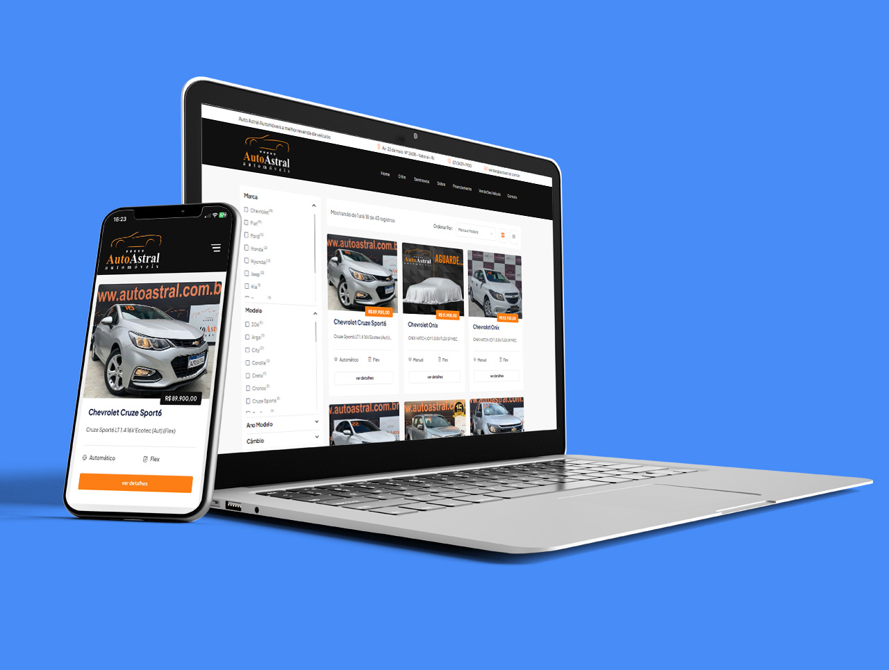 Como fazer um site de venda de carros online